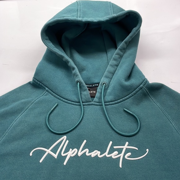 Alphalete womens sweatshirt size small teal - Picture 2 of 8